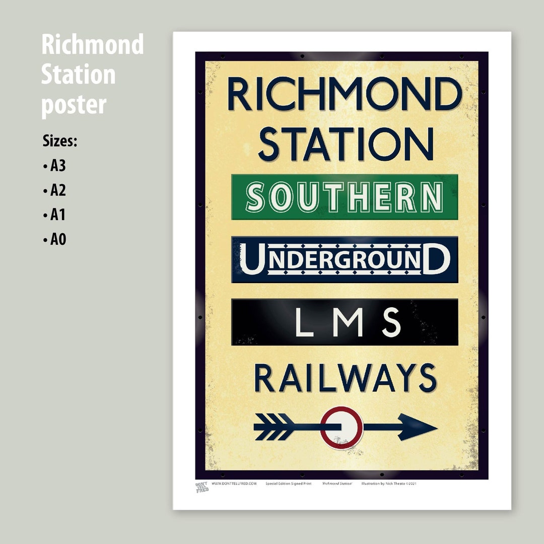 richmond-station-poster-a3-a2-a1-a0-print-railway-sign-unframed
