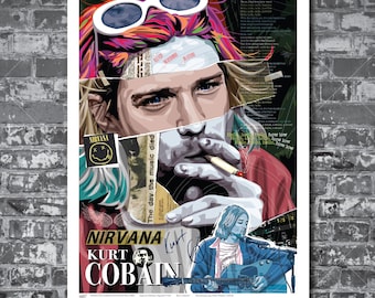 Kurt Cobain - Live on Stage - Nirvana - Officially Licensed GIANT