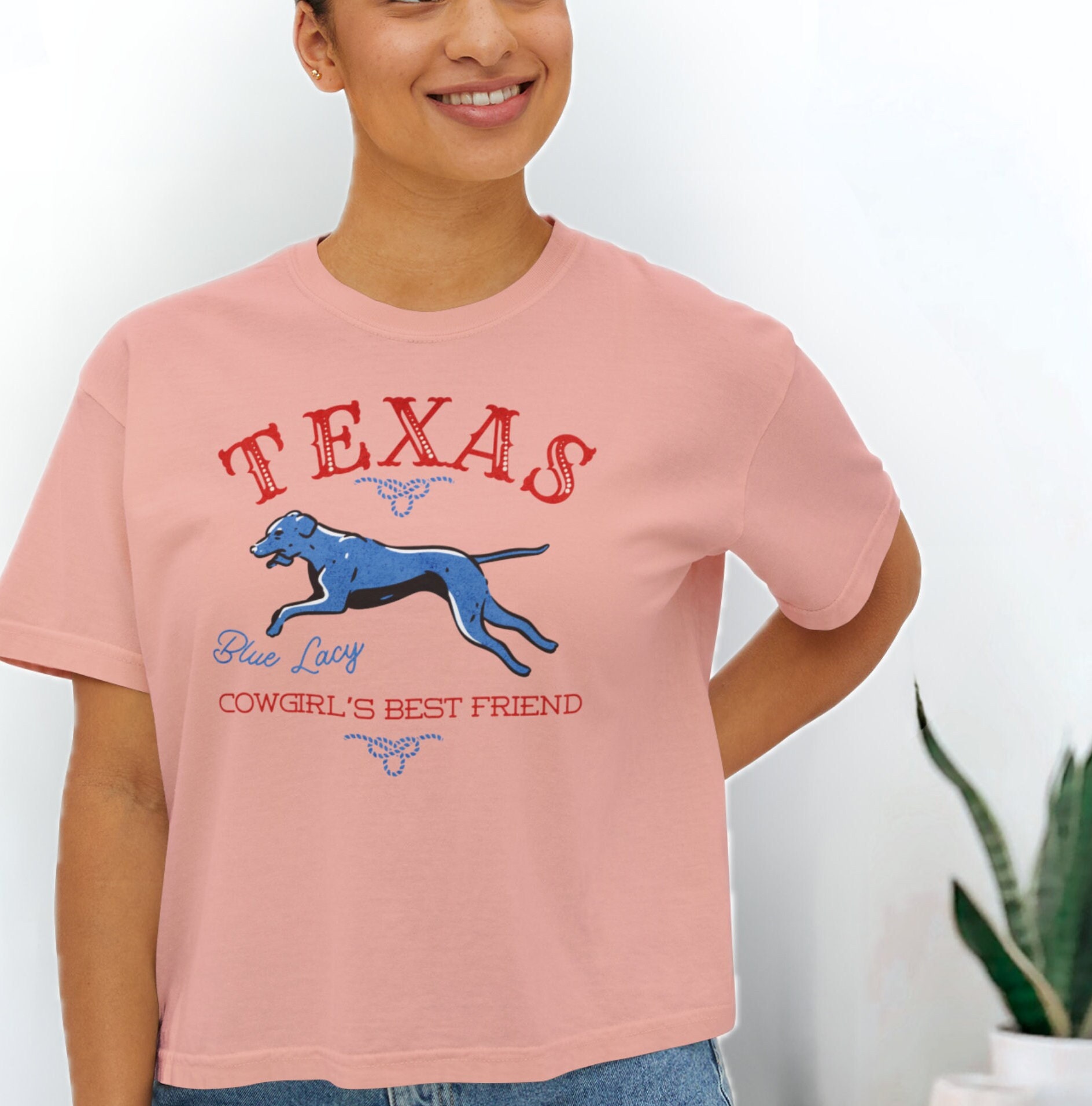 Texas Boots T-Shirt - Blue main image 1
