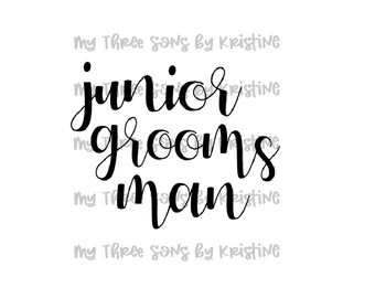 Junior Groomsman Svg - Etsy