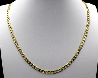 Real 10K Solid Yellow Gold Cuban Link Chain Necklace 2.5MM 16" 18" 20" 22" 24" • Real Gold Chain • Gold Cuban Chain • Mens Gold Chain • Gift