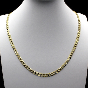 Real 10K Solid Yellow Gold Cuban Link Chain Necklace 2.5MM 16" 18" 20" 22" 24" • Real Gold Chain • Gold Cuban Chain • Mens Gold Chain • Gift