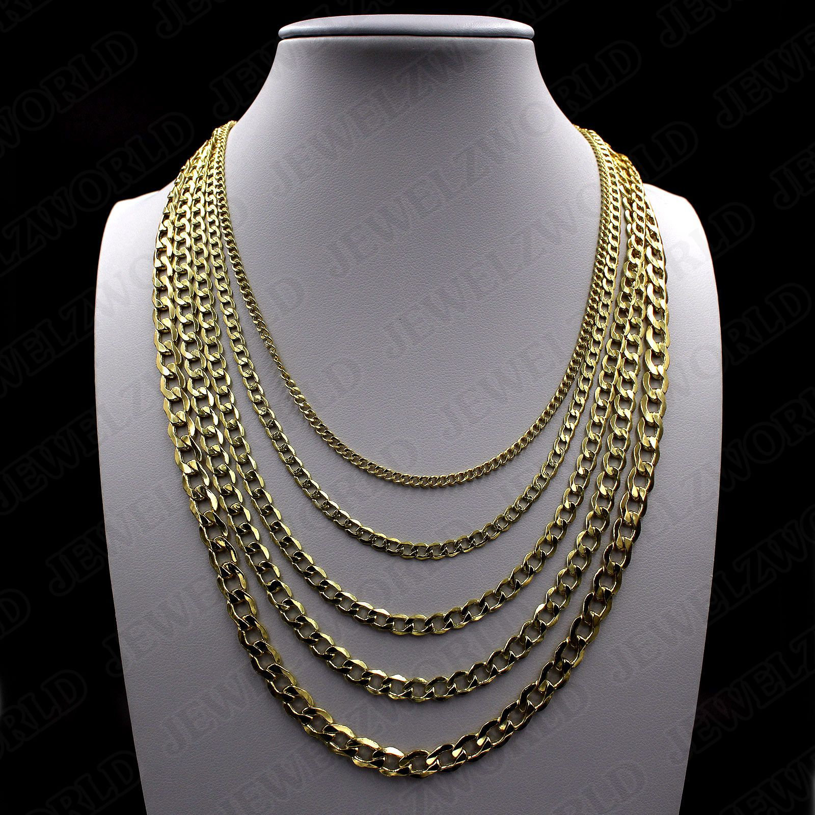 Authentic 10k Solid Yellow Gold 3.5mm D/cut Cuban Link Chain Necklace Authentic 10k Solid Yellow Gold 3.5mm D/cut Cuban Link Chain Necklace