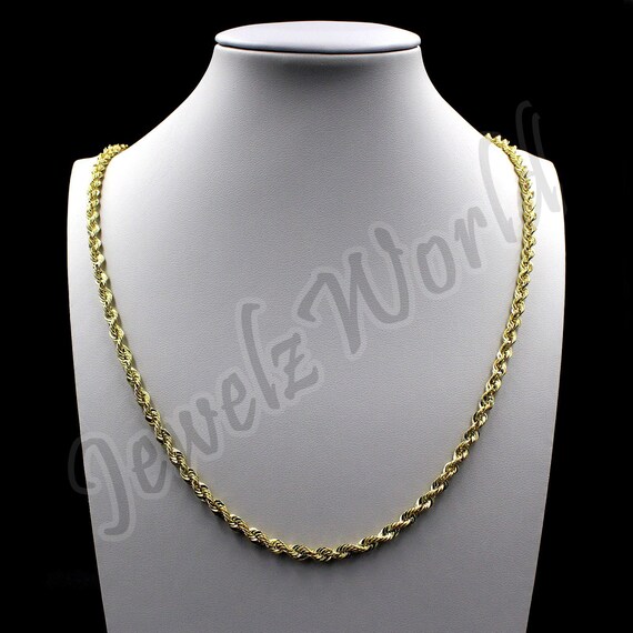 2.5mm Rope Chain Diamond Cut Pendant 