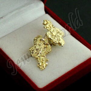 fake nugget earrings