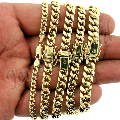 Real Miami Cuban Link Chain Bracelet 