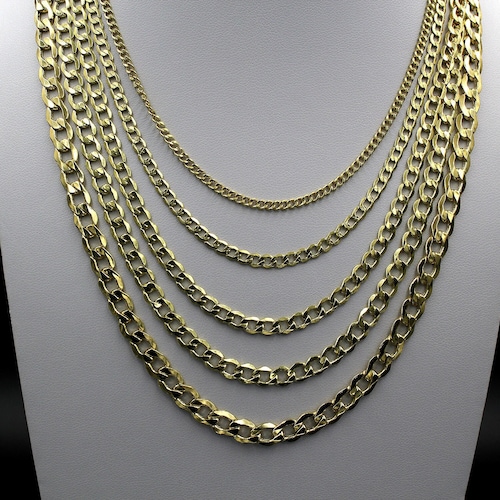 10K Gold Figaro Chain, 10kt Gold Chain, Real Gold Chain, 2mm, 2.5