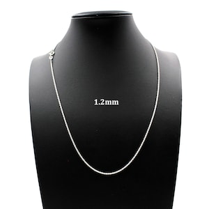 1.2MM Solid 925 Sterling Silver Italian DIAMOND CUT ROPE Chain Necklace Bracelet  7&quot;-30&quot; Mens Women, Made in Italy