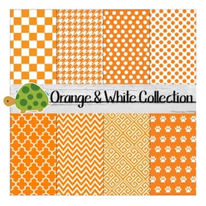 Oranje en Wit Vinyl