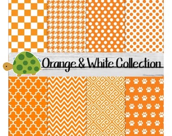 Orange and White Vinyl