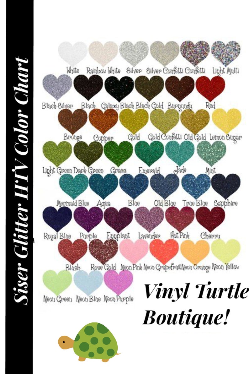 Siser Glitter HTV iron on Vinyl Etsy