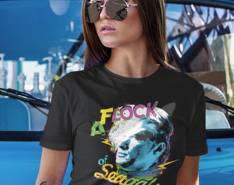 A Flock of Seagals Retro 80s Graphic Unisex T-Shirt