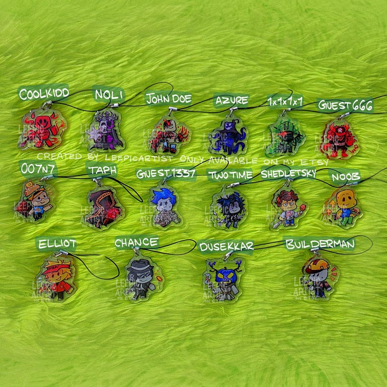 Mini Charms 1,5" - Abbandonato, Regretevator, Pressione, Grazia, Ultrakill, TADC! immagine 4