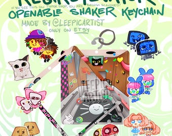 Portachiavi Shaker apribile con ascensore Regretevator e PNG personalizzabili!
