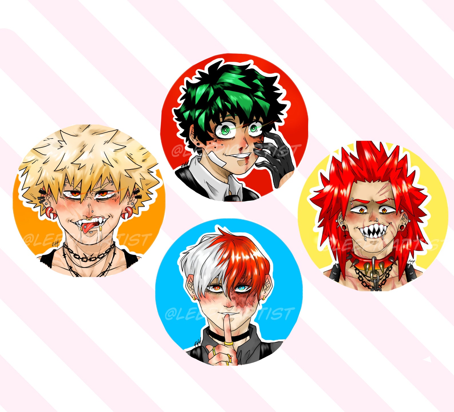 MHA Villain AU Pins Etsy