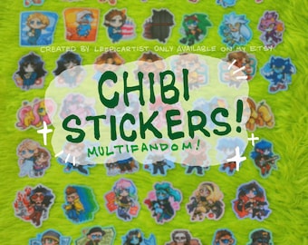 Adesivi Chibi! -- MULTIFANDOMS - Pressione, Collutorio, D:BH, Sonic, MLP, CoD, Sally Face e altro ancora!