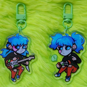 Sally Face Chibi 2.5" Double-Sided Acrylic Charms & Stickers