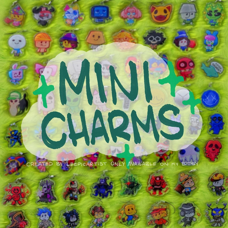 Mini Charms 1,5" - Abbandonato, Regretevator, Pressione, Grazia, Ultrakill, TADC! immagine 1