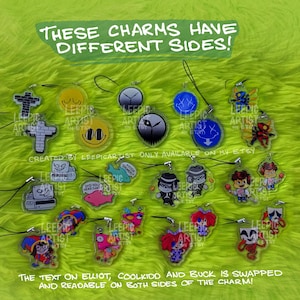 Mini Charms 1,5" - Abbandonato, Regretevator, Pressione, Grazia, Ultrakill, TADC! immagine 5