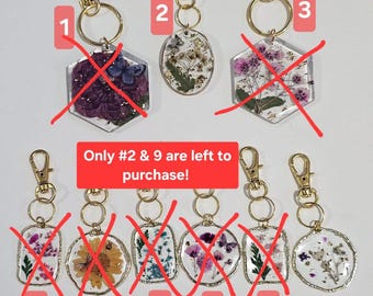 Real Pressed Flower Keychain | Flower Accessory | Elegant Floral Keychain | Gift For Women | Nature Lover Gift