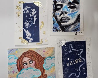 ACEO | Original Art | Mini Art | Art Card | ATC Collectible Art | Abstract Art
