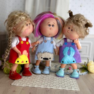 Outfit for Mia nines d’onil doll 23 cm. OOAK clothes for Mia doll.