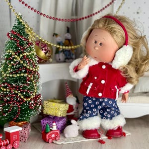 Winter outfit for Mia nines d’onil doll 30 cm.