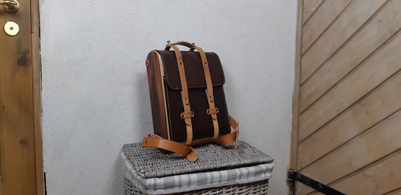 Handmade 100% Natural Leather Backpack Mens Womens Unisex for Laptop School Office Model A/P - Etsy Handmade 100% Natural Leather Backpack Mens Womens Unisex for Laptop School Office Model A/P - Etsy