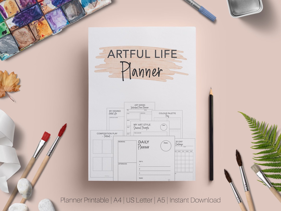 Artful Life Planner, Artist Planner, Printable Instant Download ...