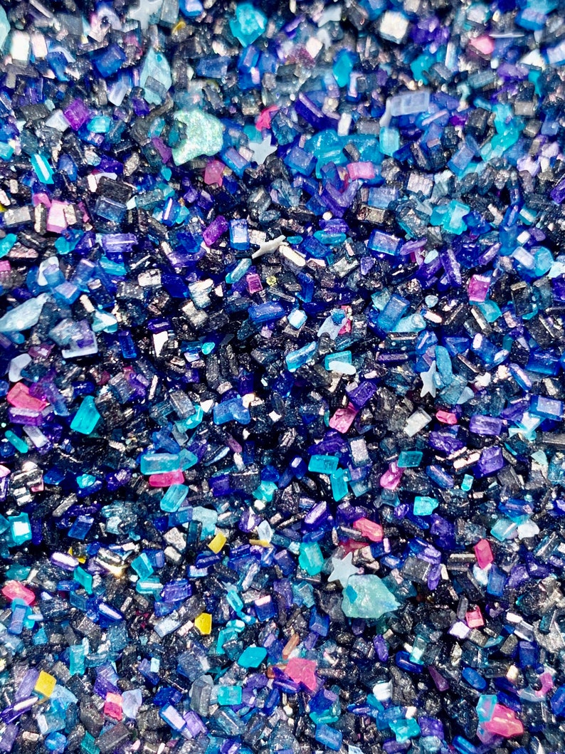 Fancy Outer Space Galaxy Sugar Crystals Sprinkles Edible Etsy
