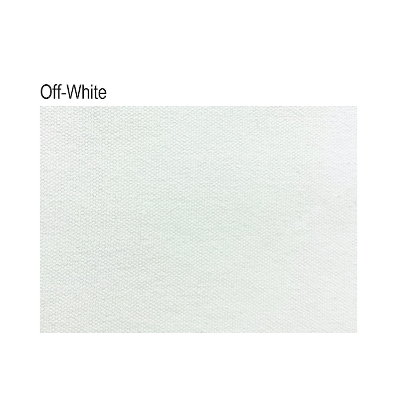 May include: Off-white fabric with a subtle woven texture.