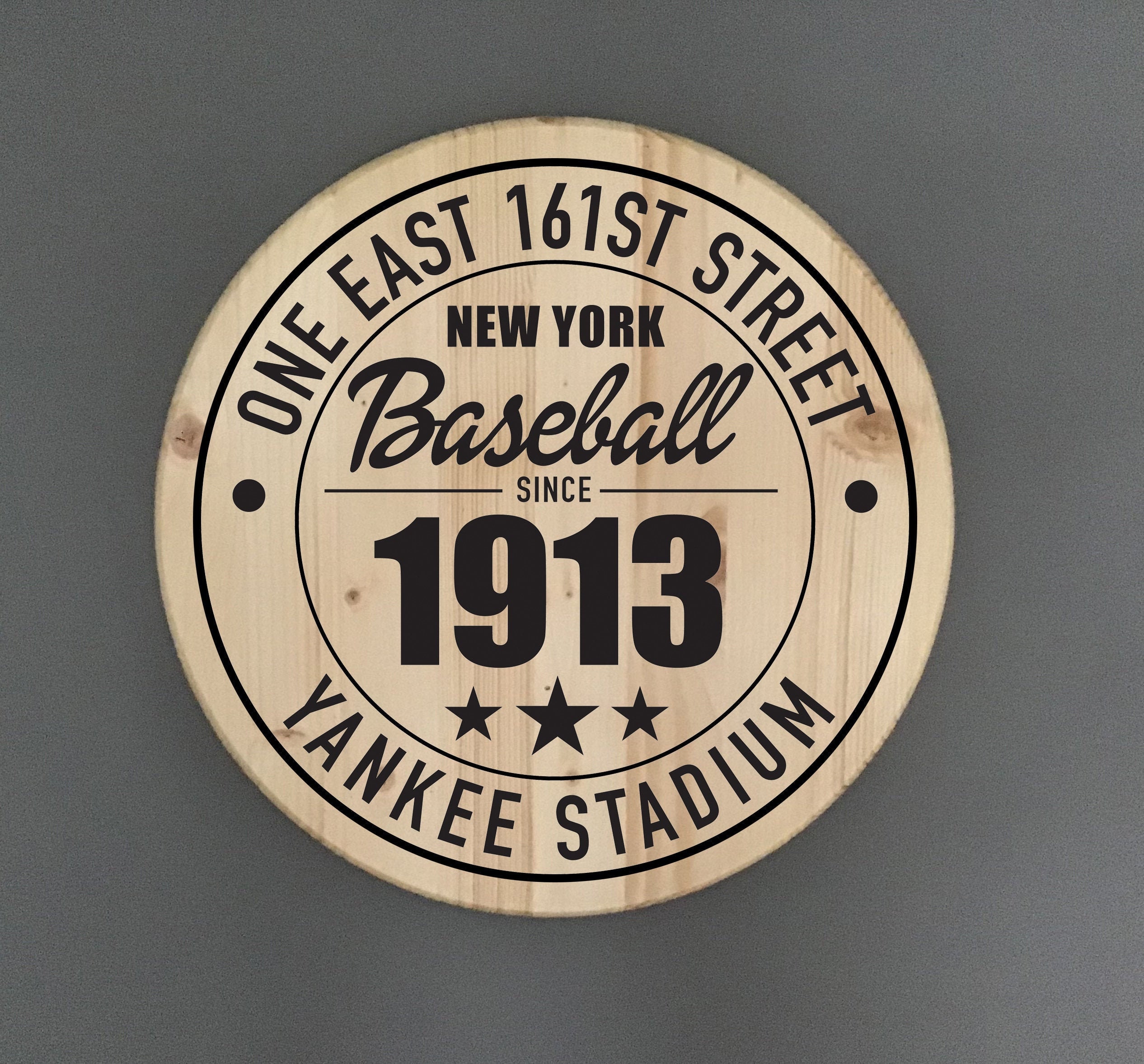 Yankee Stadium Address Wood Sign: New York Yankees Fan Gift - Etsy