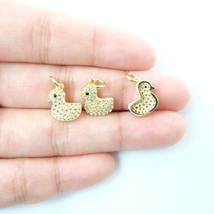 9x12mm Little duck Bracelet charm ,Necklace pendant,Bails Findings