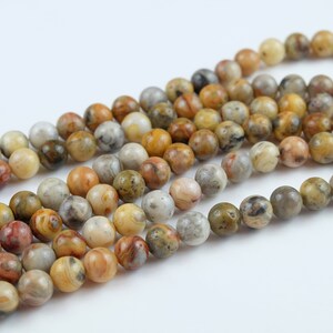 Szaleńcze agaty okrągłe luźne koraliki, sznur 15,5 cala