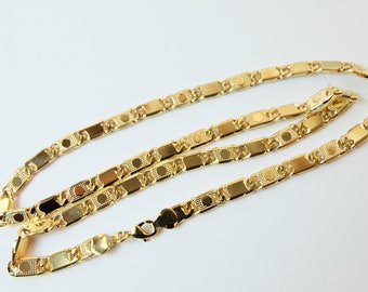 Gold Plated Specialty Chain necklace, Ready to Use, For pendant charm, necklace making (GC67)