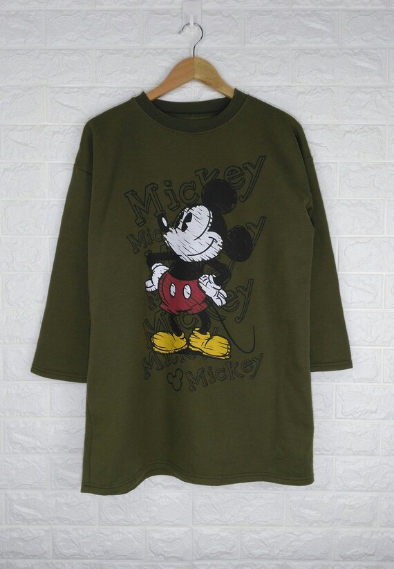 BIG MICKEY Mouse Sweatshirt Vintage 90's Cartoon D