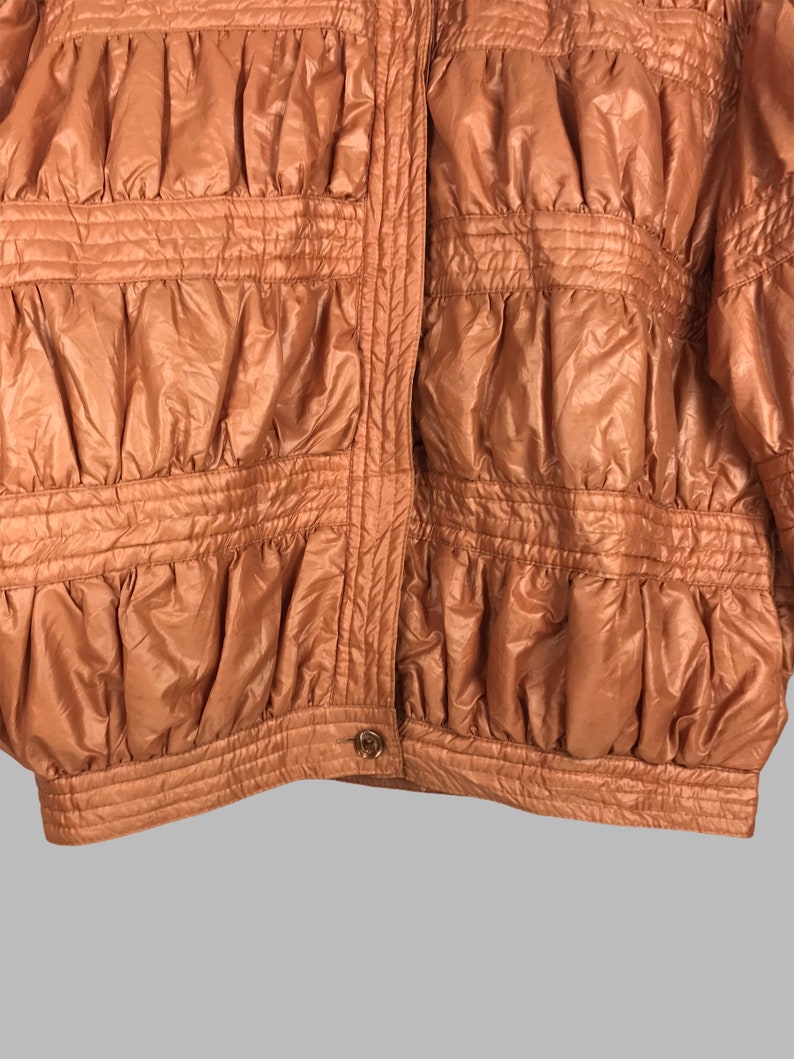 Rare 70/'s Laura Biagiotti Pr\u00eat \u00e0 Porter Bomber Jacket Italian Designer Laura Biagiotti Rare Bomber Brown Color Made in Italy Jacket Size 42