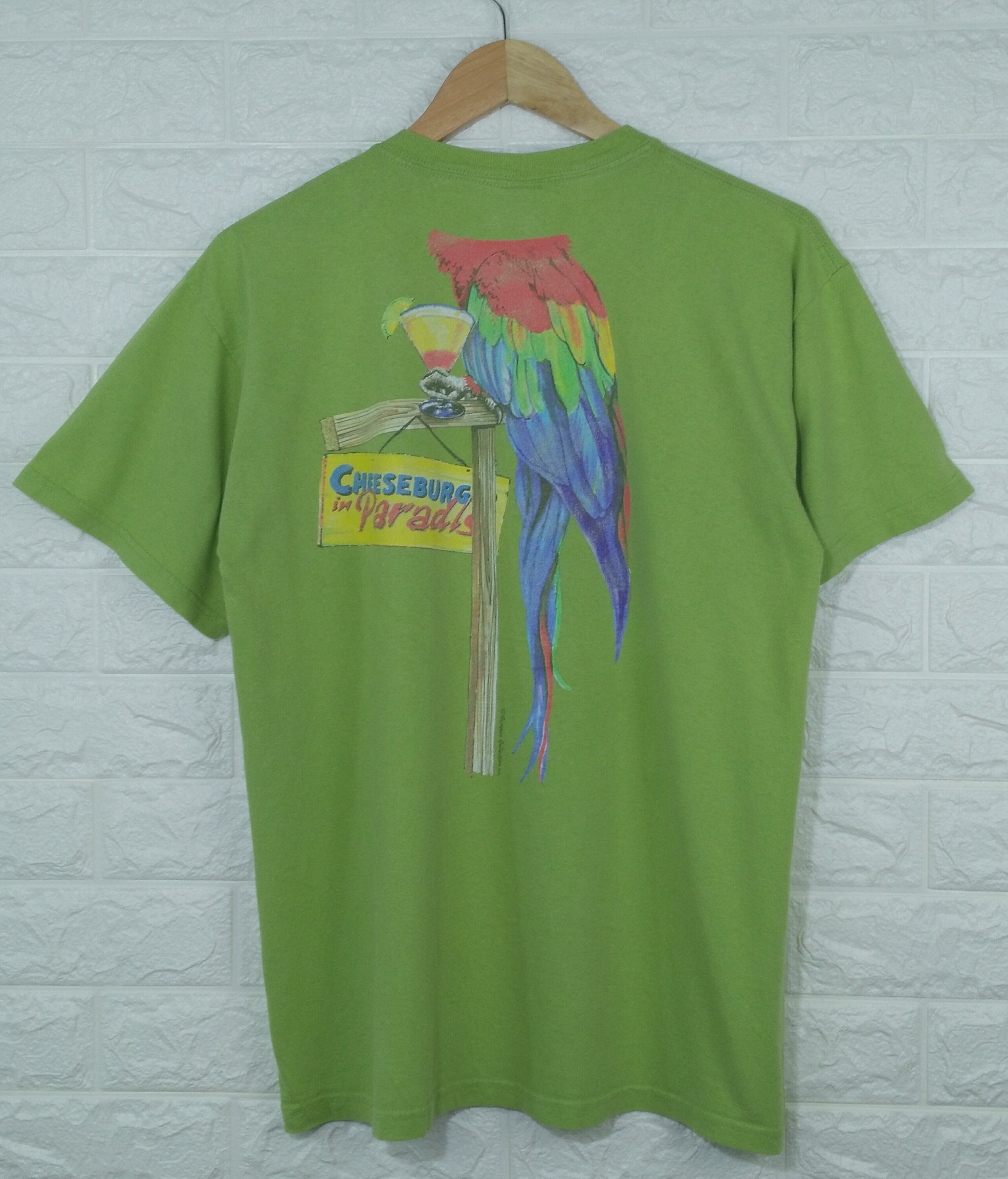 Vintage 90's PARROT CHEESEBURGER in PARADISE Shirt Etsy UK