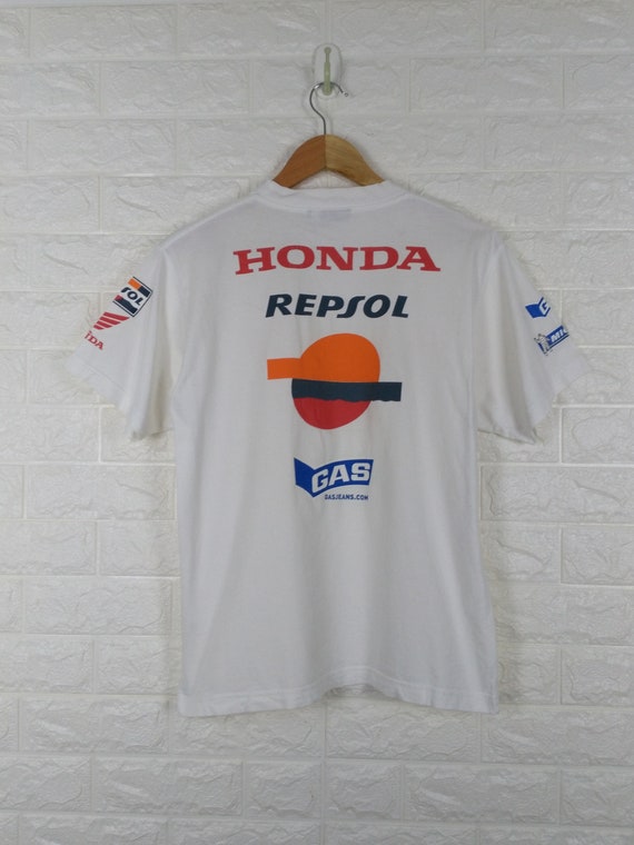 Vintage 90's HONDA REPSOL Gas Michelin Big Logo Ho