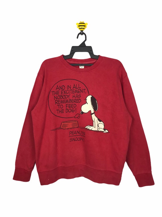 Rare!!Vintage Snoopy Peanuts Sweatshirt Biglogo Character cartoon animations pullover jumper
