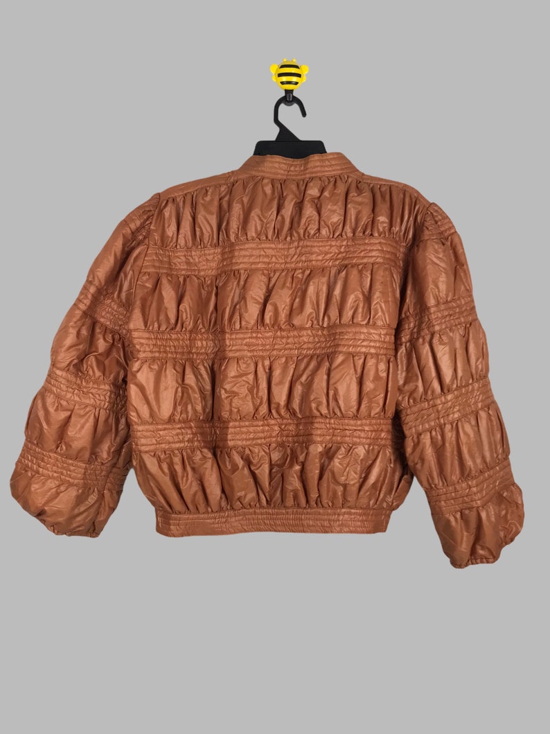 Rare 70/'s Laura Biagiotti Pr\u00eat \u00e0 Porter Bomber Jacket Italian Designer Laura Biagiotti Rare Bomber Brown Color Made in Italy Jacket Size 42