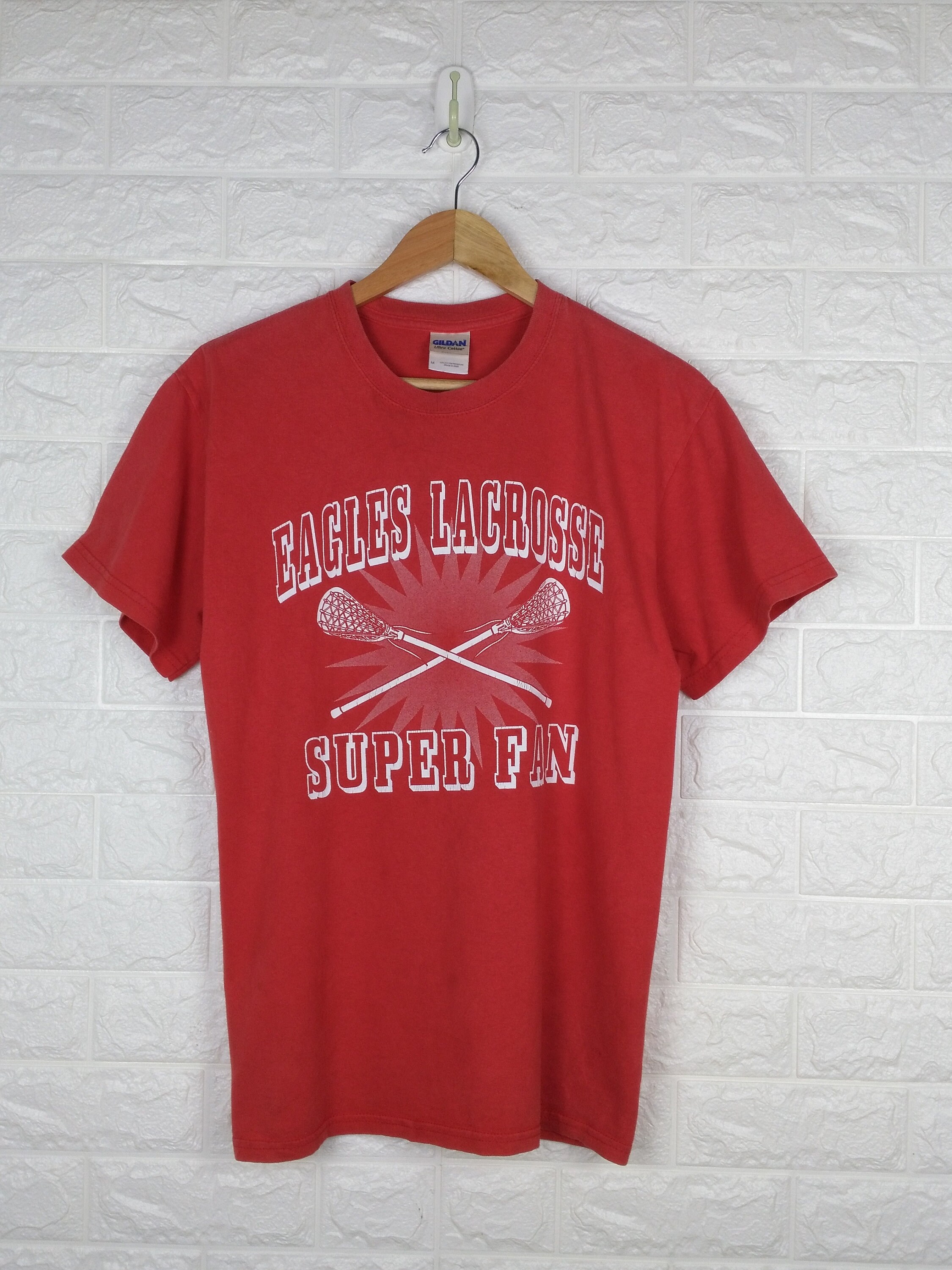 Vintage EAGLES LACROSSE Super Fan T Shirt Size M - Etsy