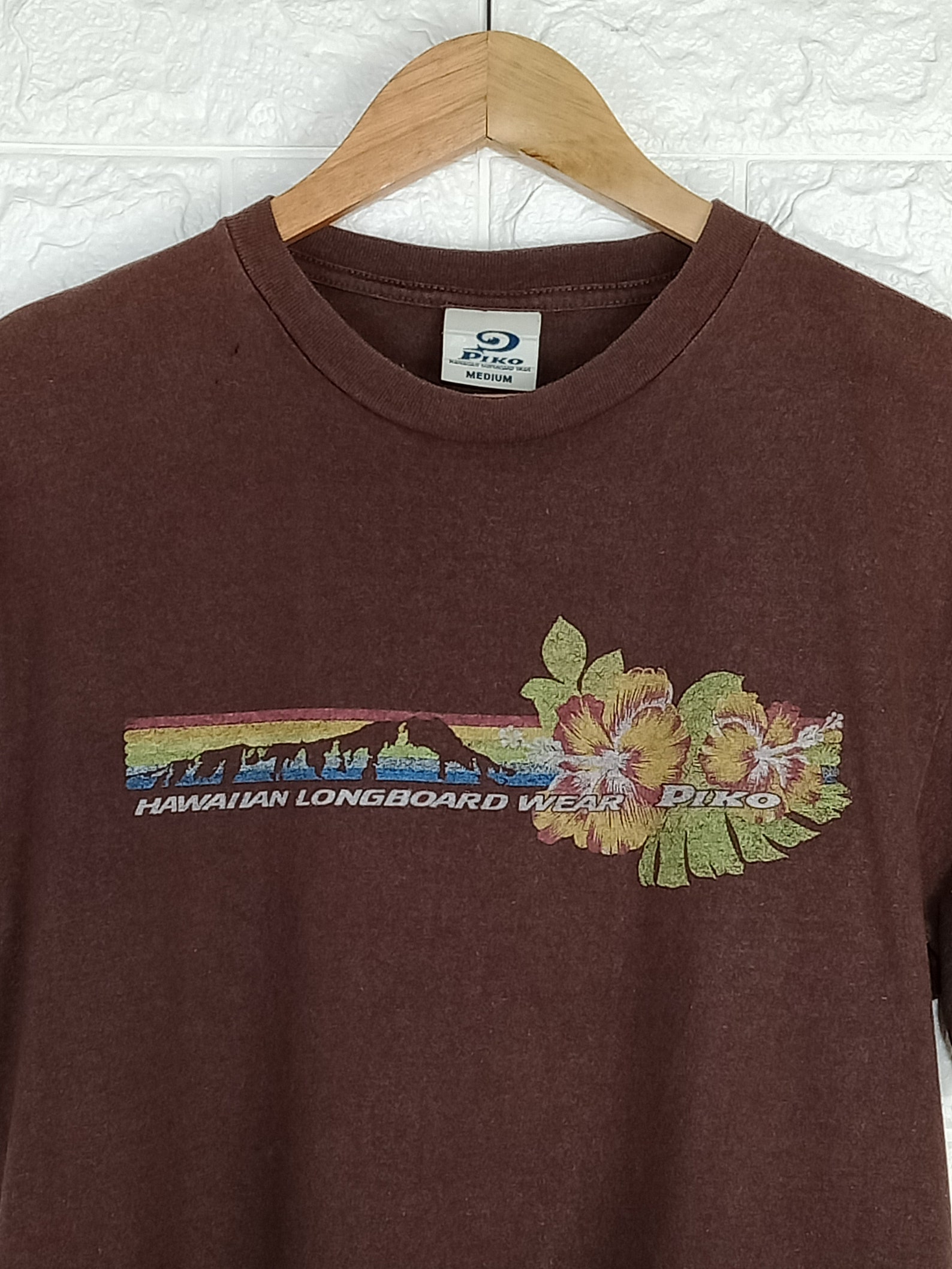 Vintage PIKO Hawaiian Longboard Wear T Shirt Size M Etsy