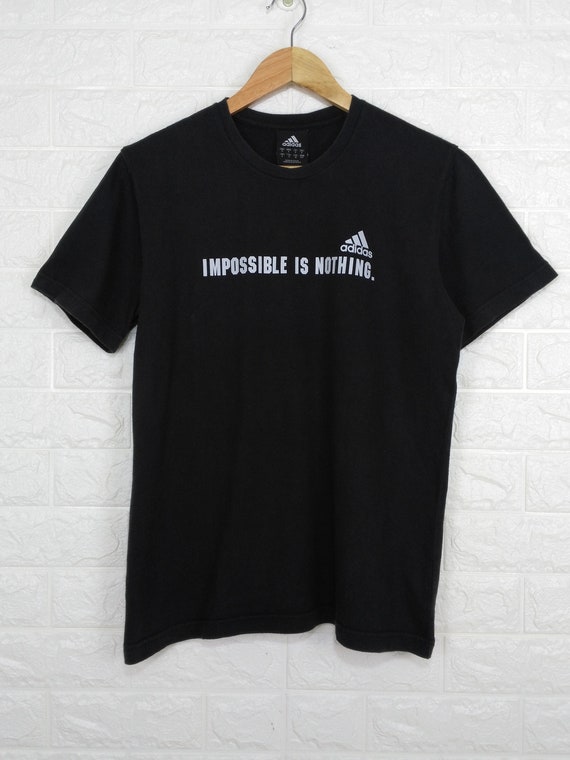Mínimo Capitán Brie idea Vintage Adidas Impossible Is Nothing Camiseta Tamaño S - Etsy España