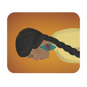 Coast Salish Land Back Mouse Pad Indigenous Artwork Native Owned Business Land Back Native Mouse Pad for Office
