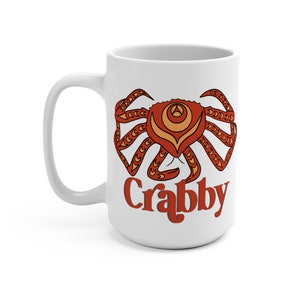 15 oz Crabby Ceramic Mug Indigenous Artwork Native Gift for Birthdays, Christmas, Mothers Day, Native Owned Business