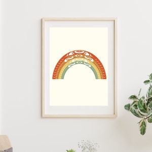 DIGITAL DOWNLOAD* Indigenous Rainbow Print Digital Download Coast Salish Artwork Perfect for Home or Bedroom Native Owned Business