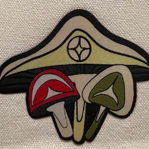 Coast Salish Mushroom Iron On Patch