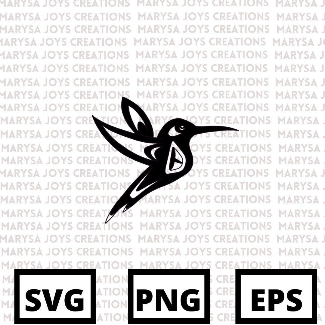 Native Humming Bird Vector SVG DIGITAL DOWNLOAD Native American Humming Bird Design Indigenous - Etsy