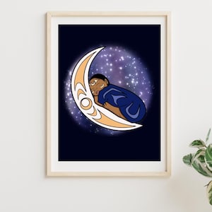 DIGITAL DOWNLOAD* Coast Salish Gift From Above Print Download  Artwork Perfect for Home/Bedroom Native Owned Business Babies are Sacred